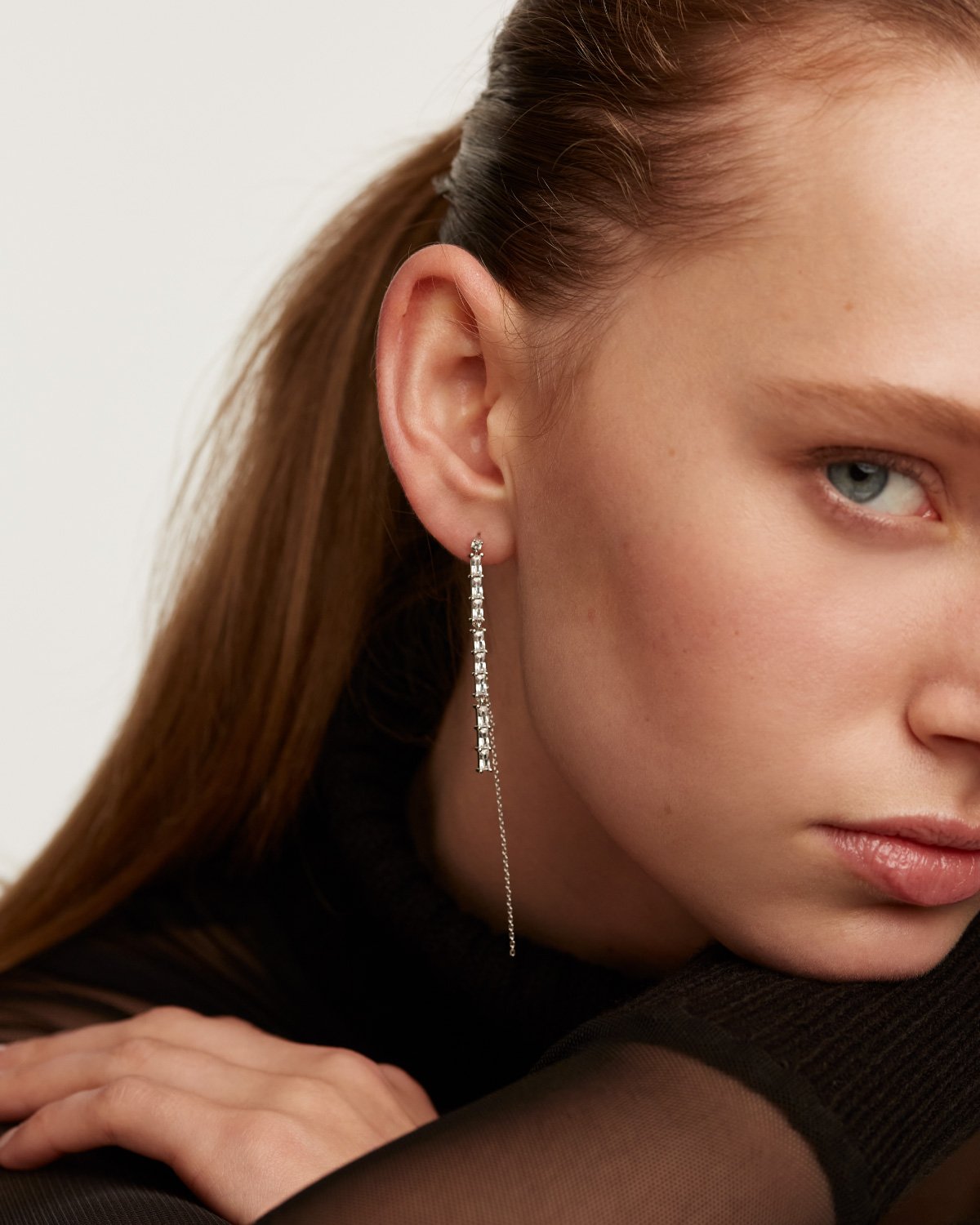 GRID Idris Silver earrings