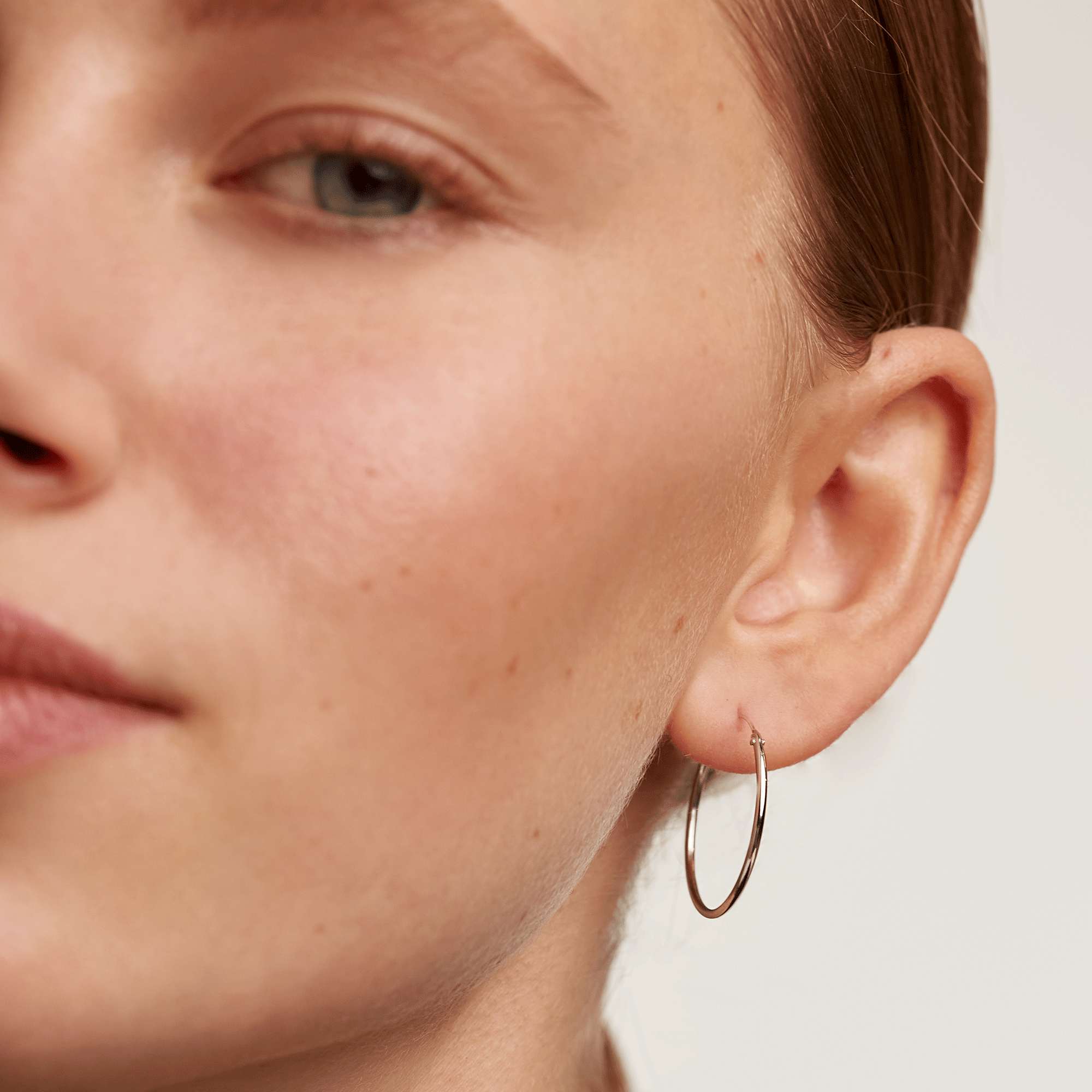 Large Hoops Silver